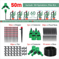 50-5M Automatic Garden Irrigation System Adjustable 13cm Sprinkler Smart Timer Greenhouse Yard Watering Kit Strong Flux