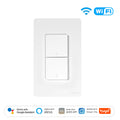 Smart Wi-Fi Wall Switch | App Controlled Light Switch | 1-4 Gang Tidesmit 2 Gang Tidesmit