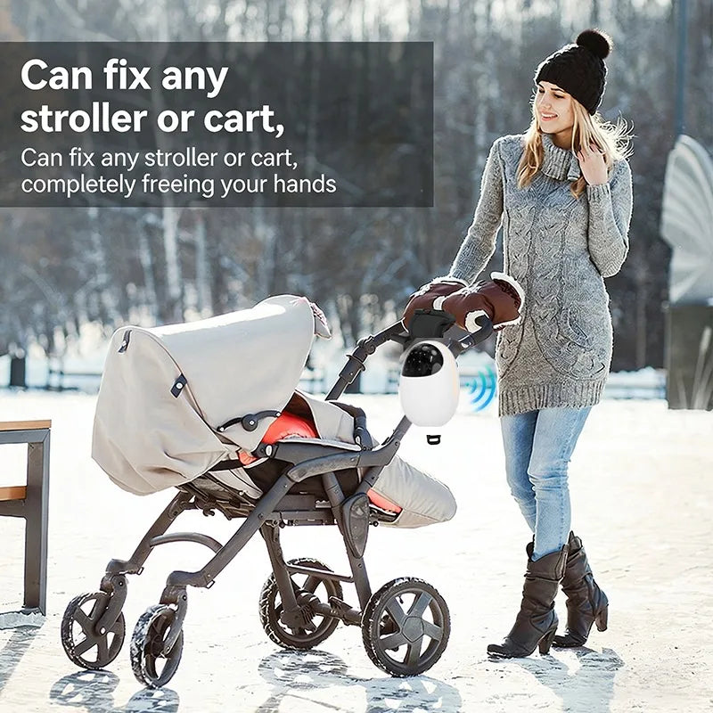Portable Baby Stroller Rocker Baby Sleep Soothing Device Wireless Bluetooth Sleep Aid Vibrating With Soothing Music White Noise