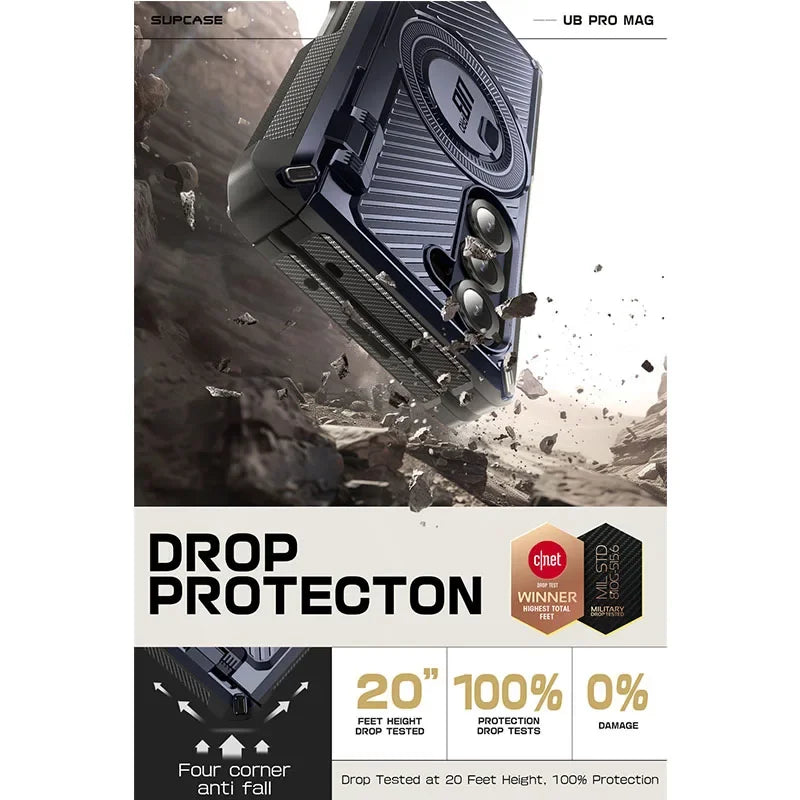 Samsung Galaxy Z Fold 6 Rugged Case with Screen Protector Tidesmit