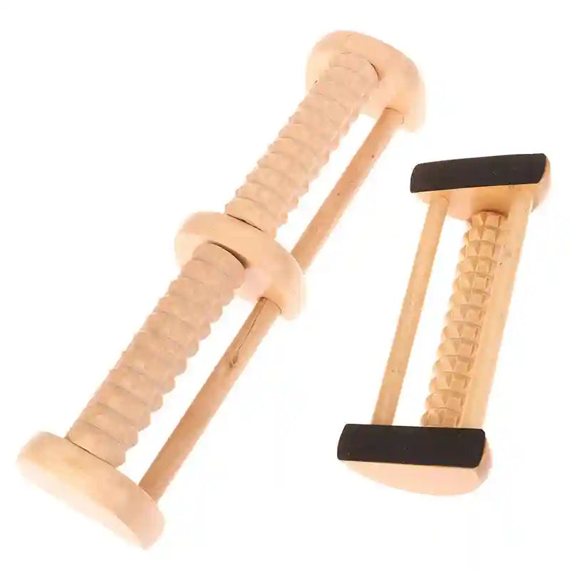 Wooden Foot Massager Roller | Deep Tissue Reflexology Tool Massage Roller Tidesmit