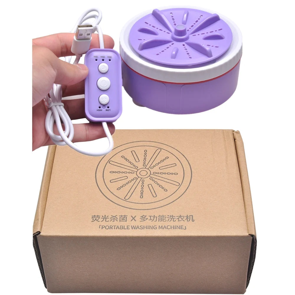Tidesmit portable mini USB washing machine for baby clothes and underwear with 3-gear timer and rotating turbo