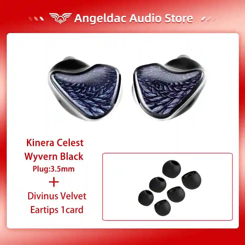 Kinera Celest Wyvern In-Ear Monitors with 10mm LCP Dynamic Driver 3.5mm-tips Tidesmit