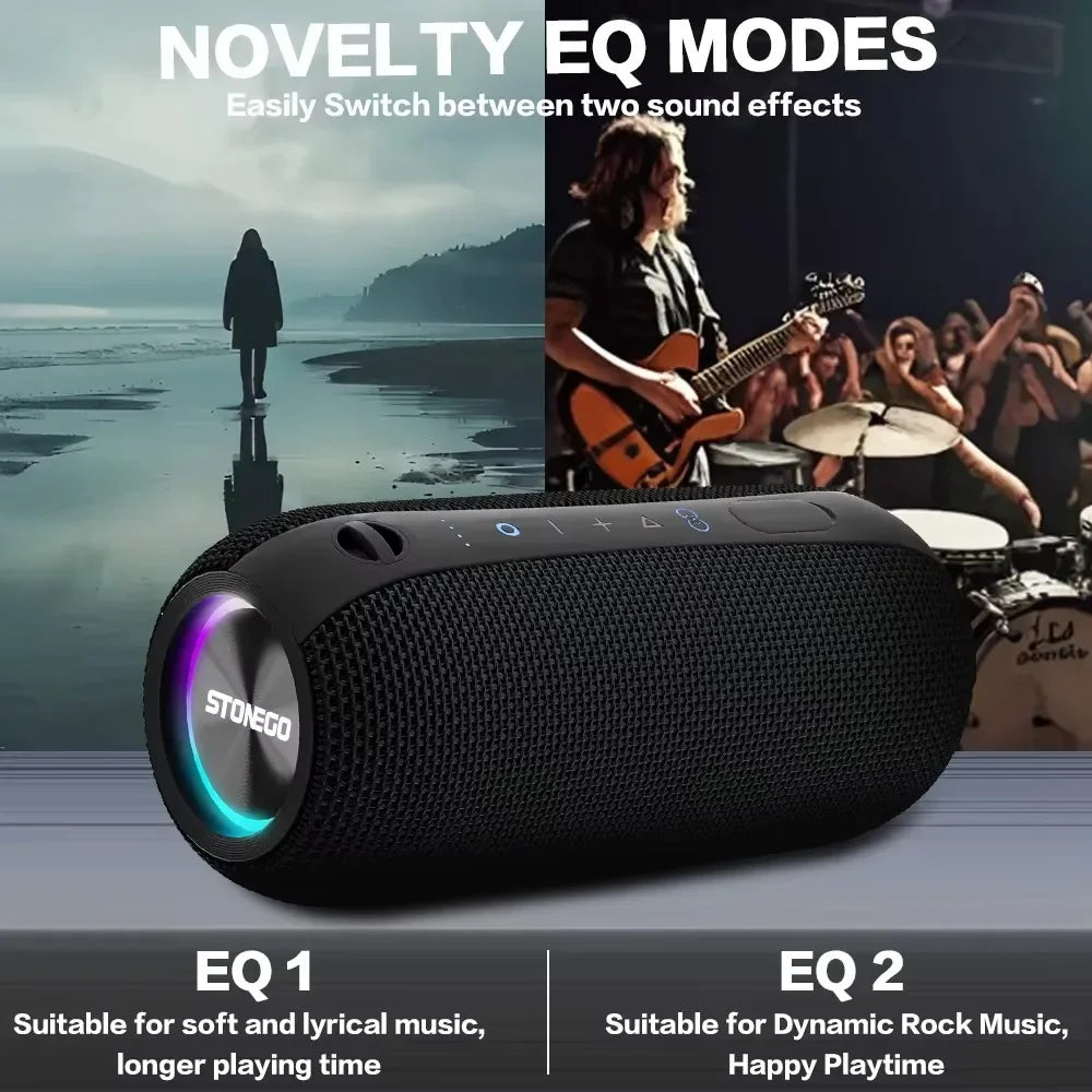 Mini TWS Bluetooth Speaker True Wireless Stereo RGB LED Portable Bass Speaker Cyberpunk Style for Home Outdoor PC Gaming Party Waterproof Deep Bass 360 Degree Sound Built in Mic Hands Free Calling Bluetooth 5 0 USB Charging L