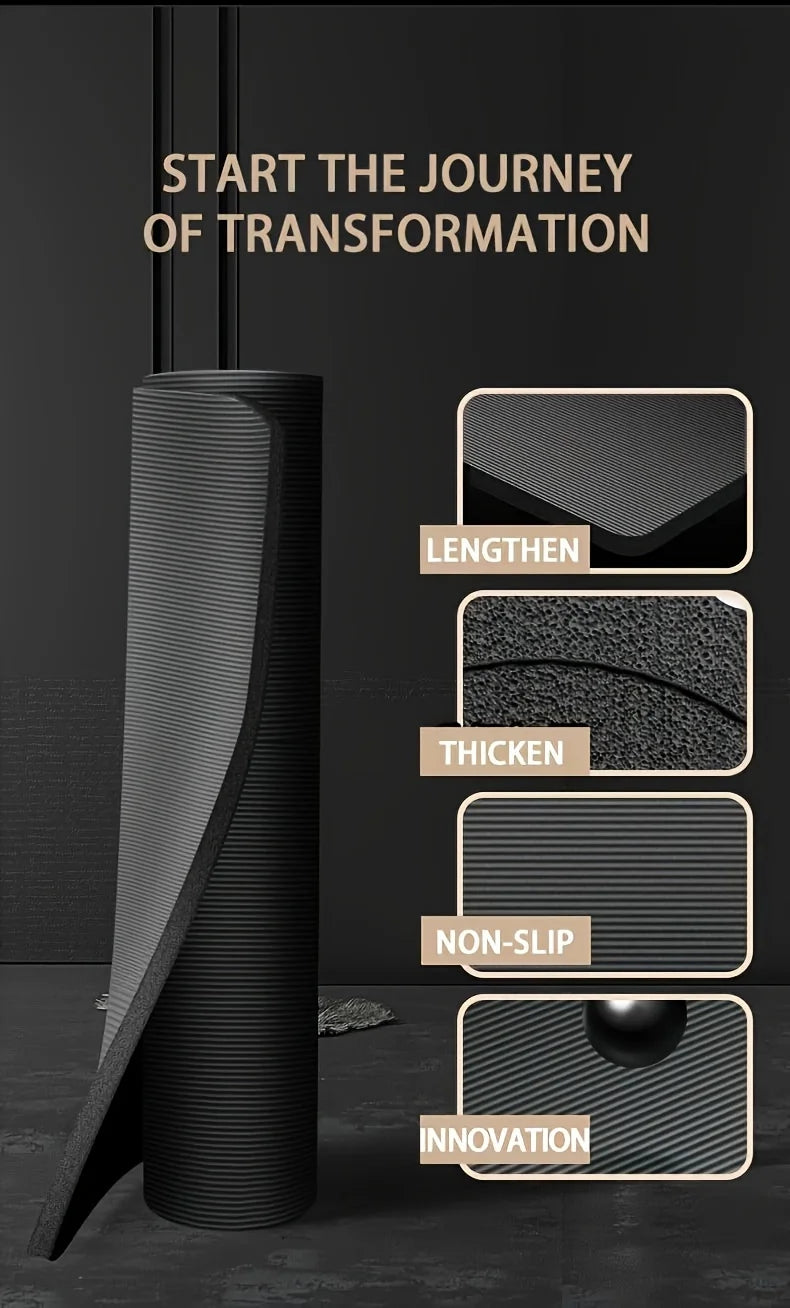 15/20mm Thick NBR Yoga Mat Moisture-proof Outdoor Non-Slip Durable Camping Picnic Mat Exercise Gym Fitness Workout