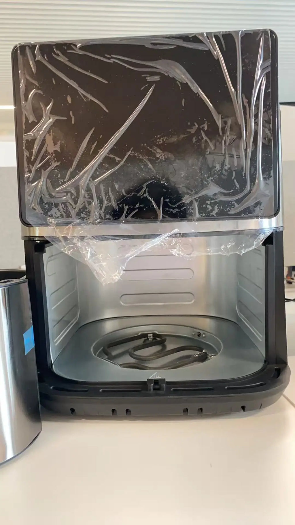 Factory Portable  Electric Multifunction Fully Automatic Stainless Steel  Smart Square  air Fryer Oven, 10L Large Capacity 1800W