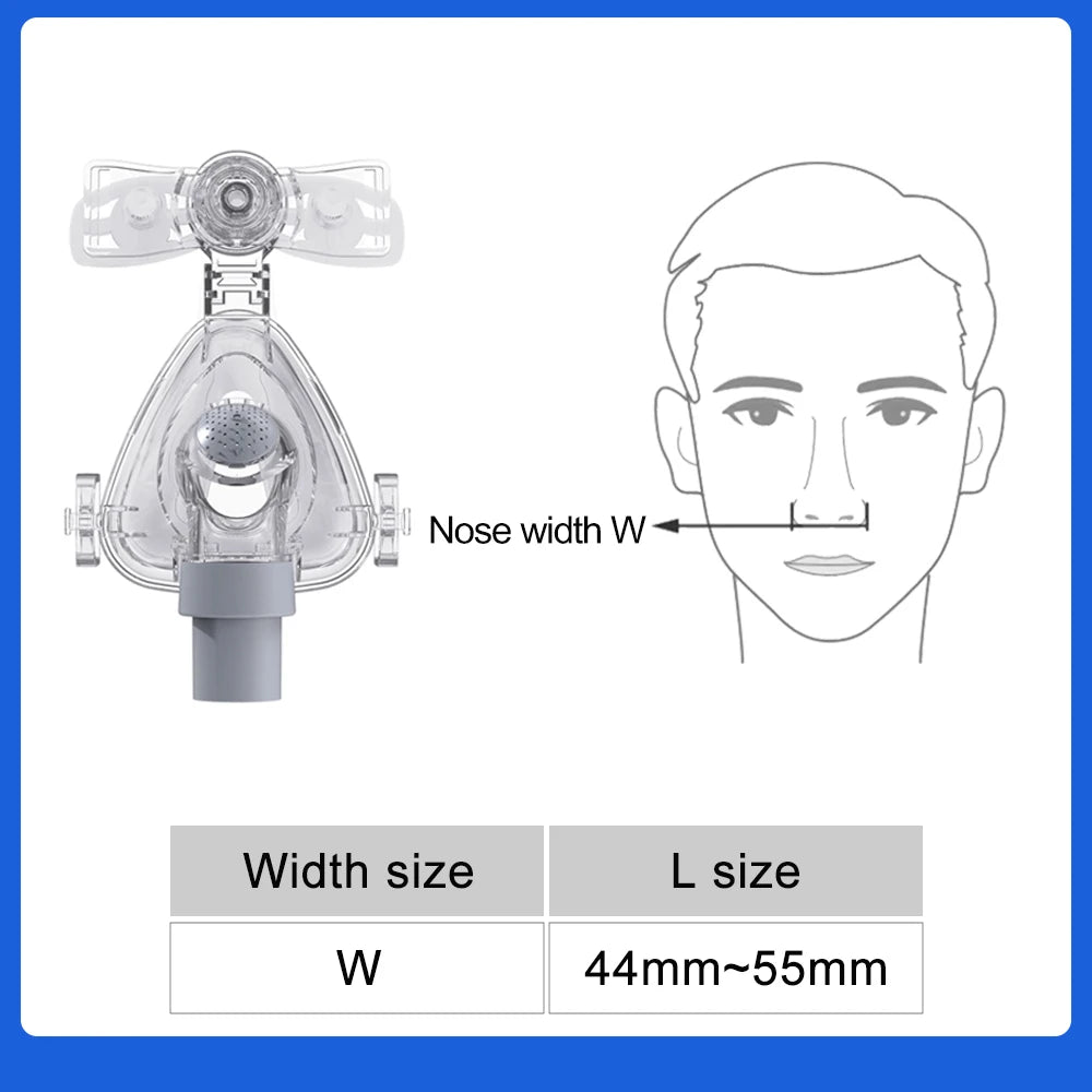 Resoxy CPAP Nasal Mask M / Lsize Light Cpap Nasal Mask Silicon Material Comfort Nazal Mask for Auto CPAP Sleep Snoring Apnea