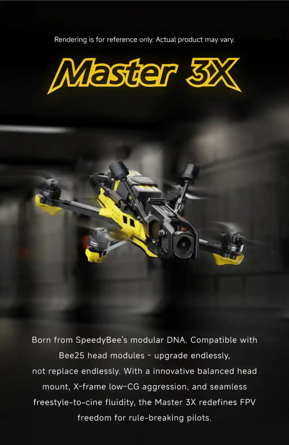 SpeedyBee Master 3X FPV Drone O4 Pro Digital Freestyle Quad Tidesmit
