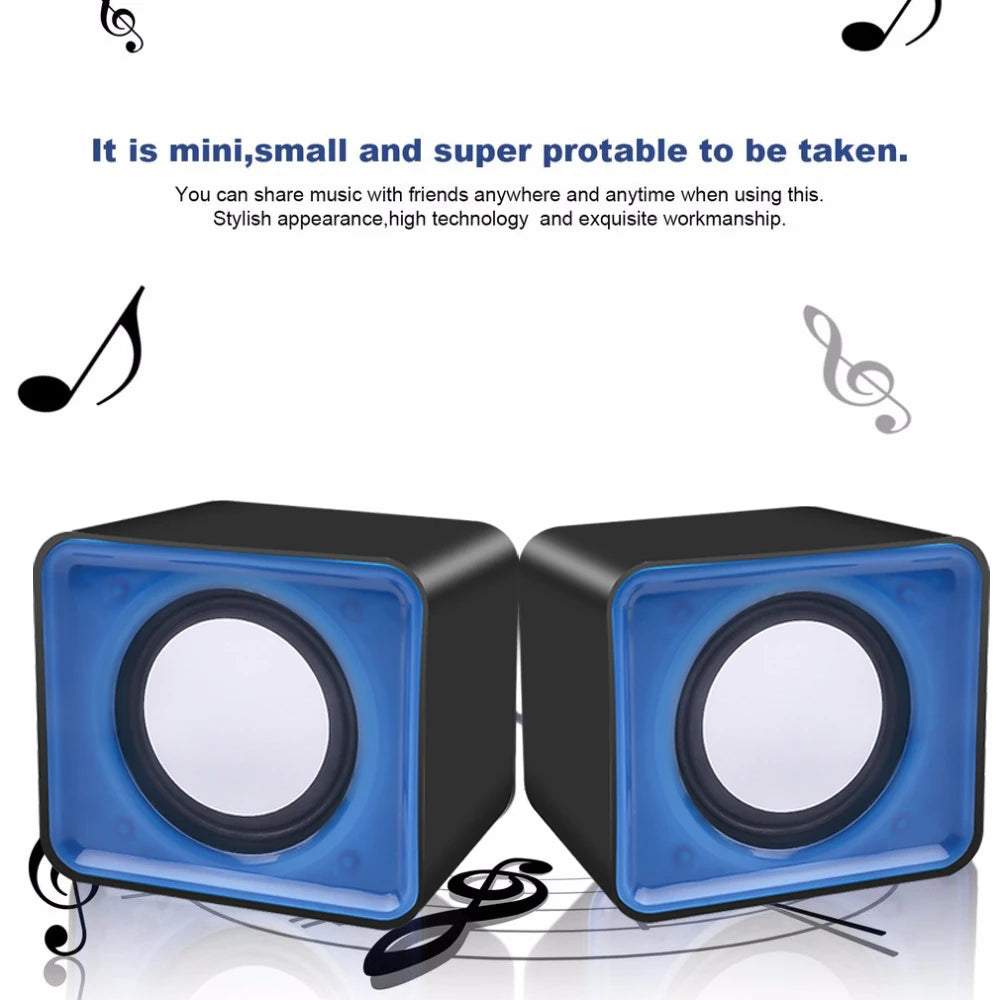 Mini Speaker For Computer PC Laptop Desktop Caixa De Som Sound Box Music Audio System Column Coluna Stereo Set Bocina Acoustics