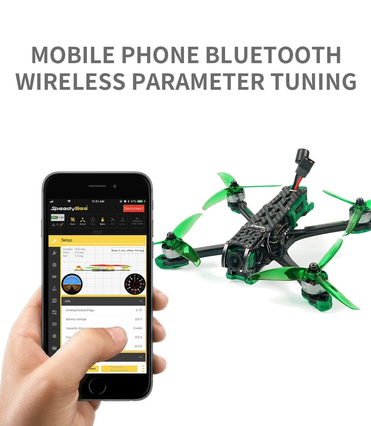 GEPRC Mark5 O3 HD 5-Inch FPV Drone 6S TBS Nano Orange Tidesmit