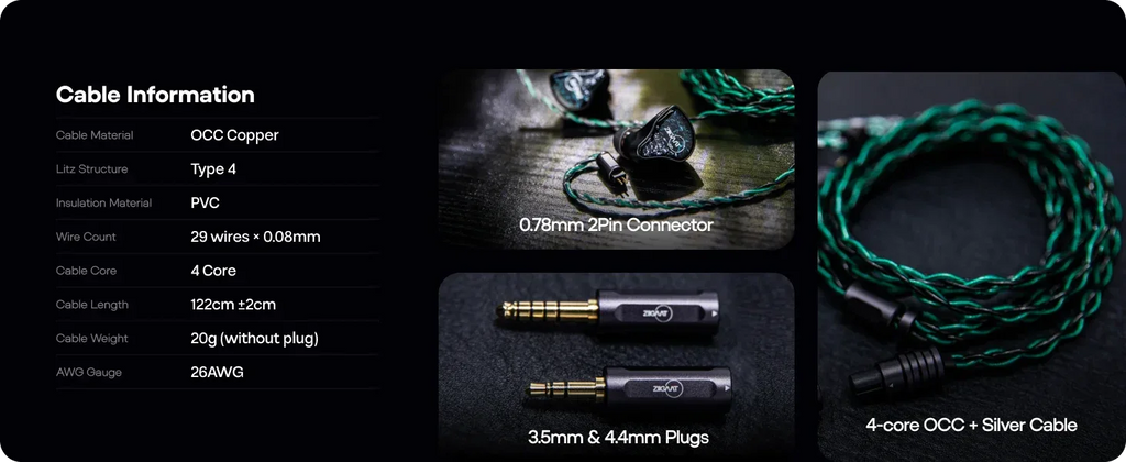 ZiiGaat Odyssey 2 Hybrid IEMs 1DD 3BA Audiophile Audio by Tidesmit Tidesmit