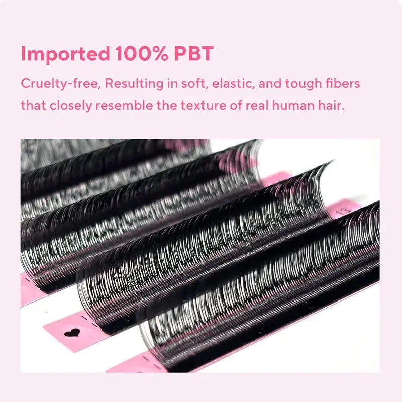 DIYDAY U-shaped Eyelash Extension Easy to Apply 3D Volume False Lashes Natural Wispy U YY Shape Faux Mink Eyelashes for
