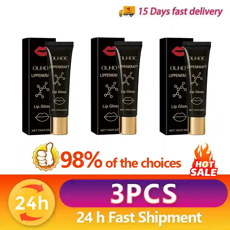 Natural Honey Lip Plumper Oil | Instant Volumizing Moisturizing Lip Care Lip Care Buy 2 get 1 free Tidesmit