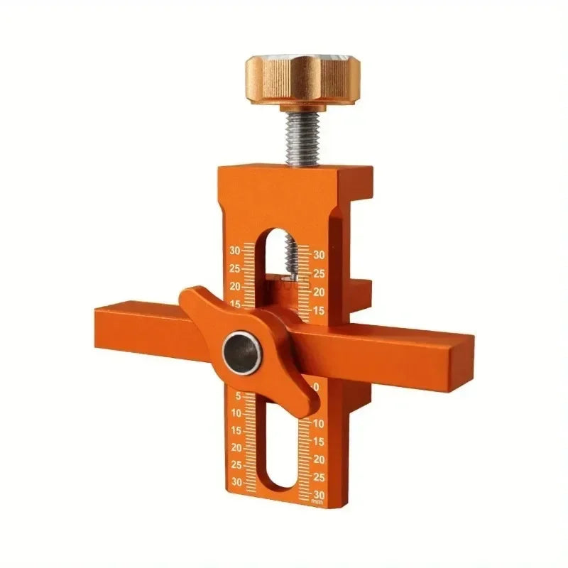 2 in 1 Aluminum Alloy Cabinet Door Installation Positioner 6/8/10mm Rebounder Punched Mounting Jig Cabinet Door Panel