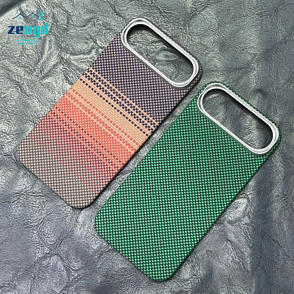 iPhone 17 Pro Max Aramid Fiber Magnetic Case – Slim Shock Protection Tidesmit