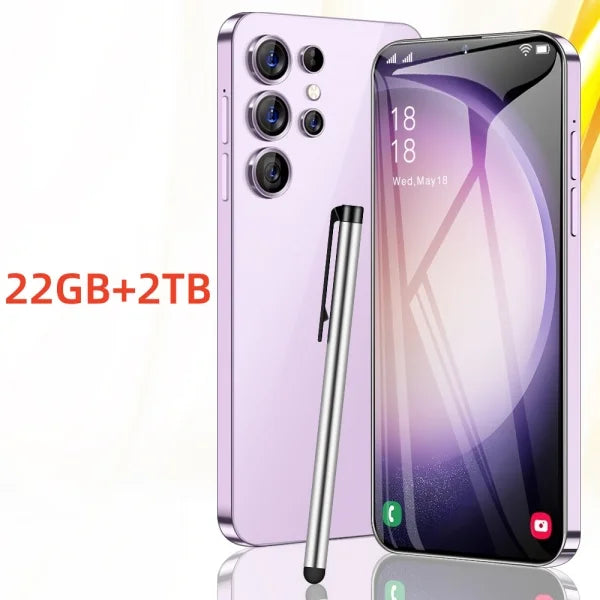 Silicone Case for S27 Ultra: Military-Grade Shock-Absorbing Protection Purple 22GB 2TB Tidesmit