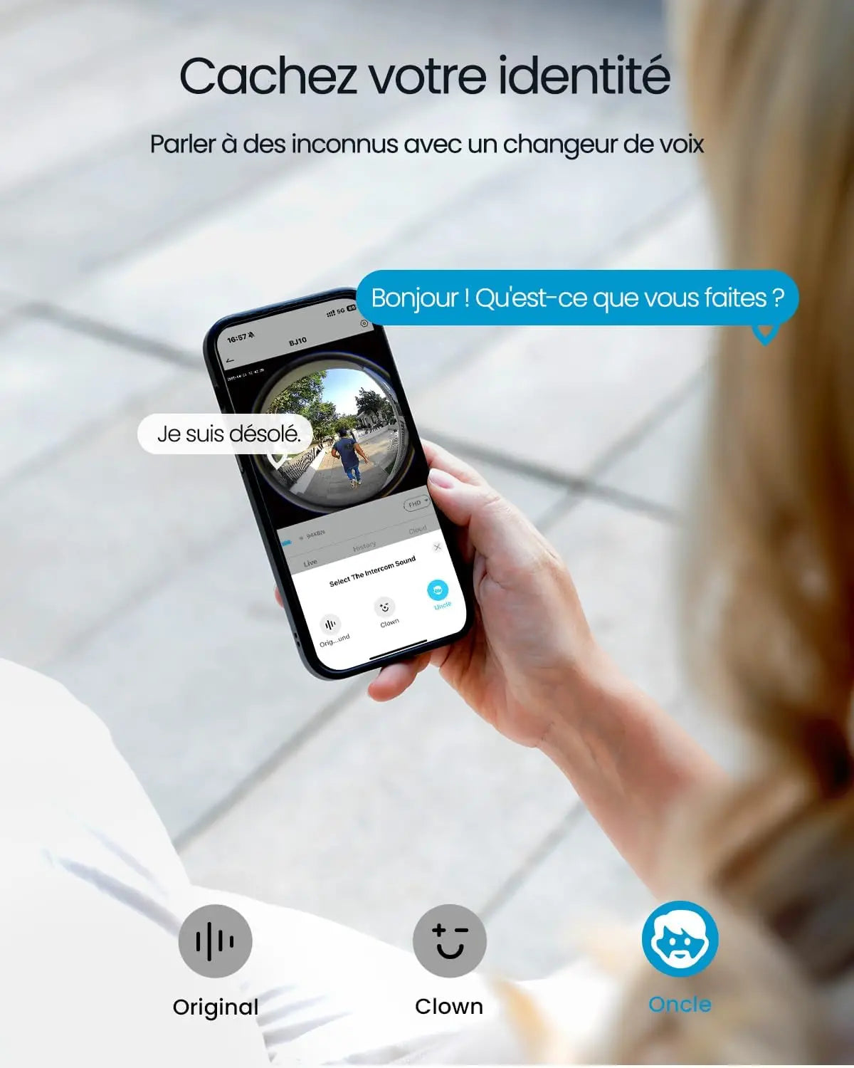 ieGeek 2K Wireless Doorbell Outdoor Waterproof Wireless Doorbell with 180° Fisheye Camera, Compatible with Alexa / AI Detection