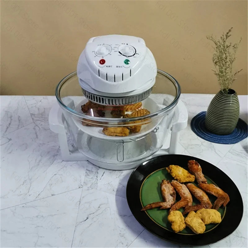 Glass Air fryer Light wave furnace Large capacity household visual fries machine accessories Oven multi-function