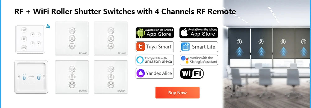 Smart WiFi Light Switch Module for Home Automation - App Controlled Tidesmit