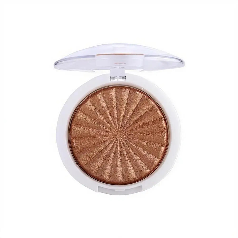 Tidesmit 3D pearlescent shimmer highlighter powder showing detailed monochrome texture for radiant face makeup