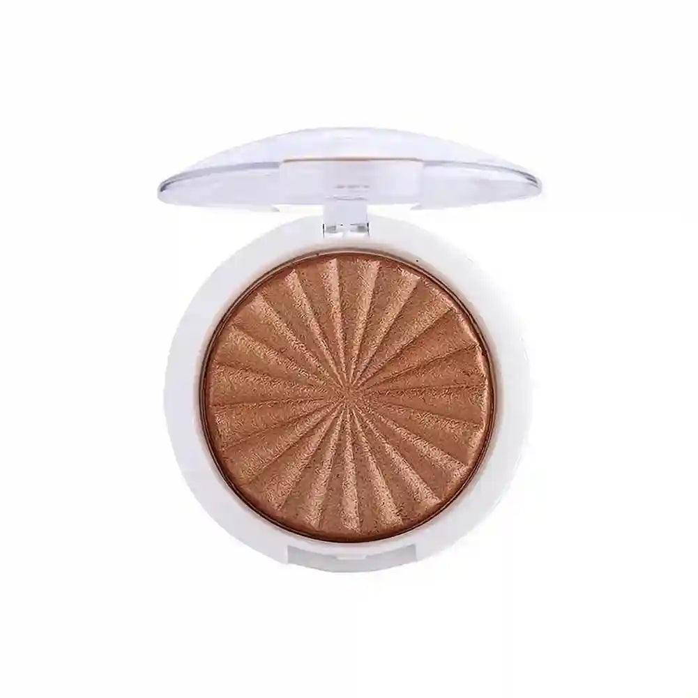 Tidesmit 3D pearlescent shimmer highlighter powder texture close-up for radiant face makeup and matte finish