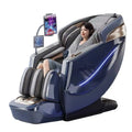 6D Dual-Core Electric Massage Chair with SL Track and Heat Therapy Body Shaping Massage Equipment blue China Mainland