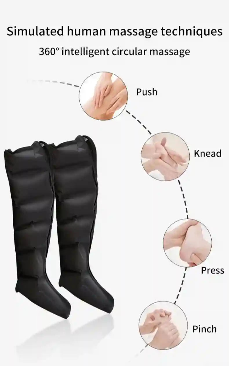 Leg Air Compression Massager - Deep Tissue Recovery Device Massage Roller Tidesmit