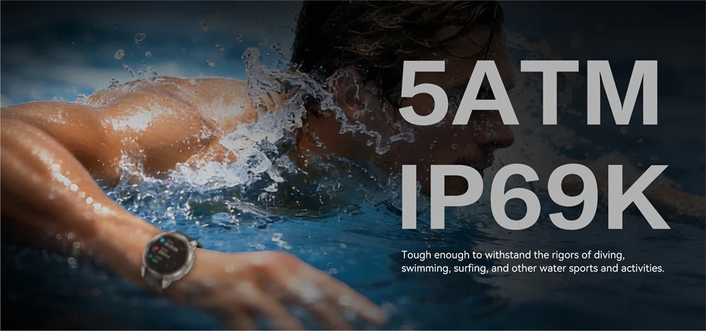 New Outdoor Sport GPS Position Smart Watch Men 1.43'AMOLED 170+Sport Mode 5ATM Waterproof Heart Rate Fitness Tracker Bracelets
