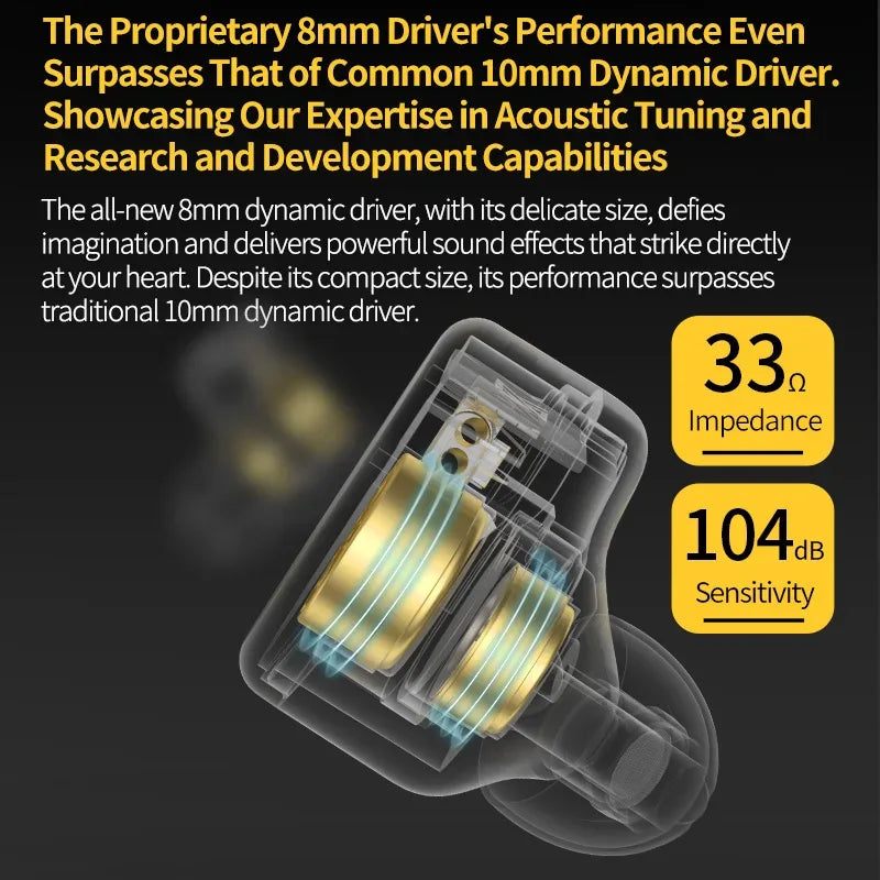 KZ Merga Bass Headphones HIFI noise-cancelling sports in-ear headphones New arrival! Tidesmit