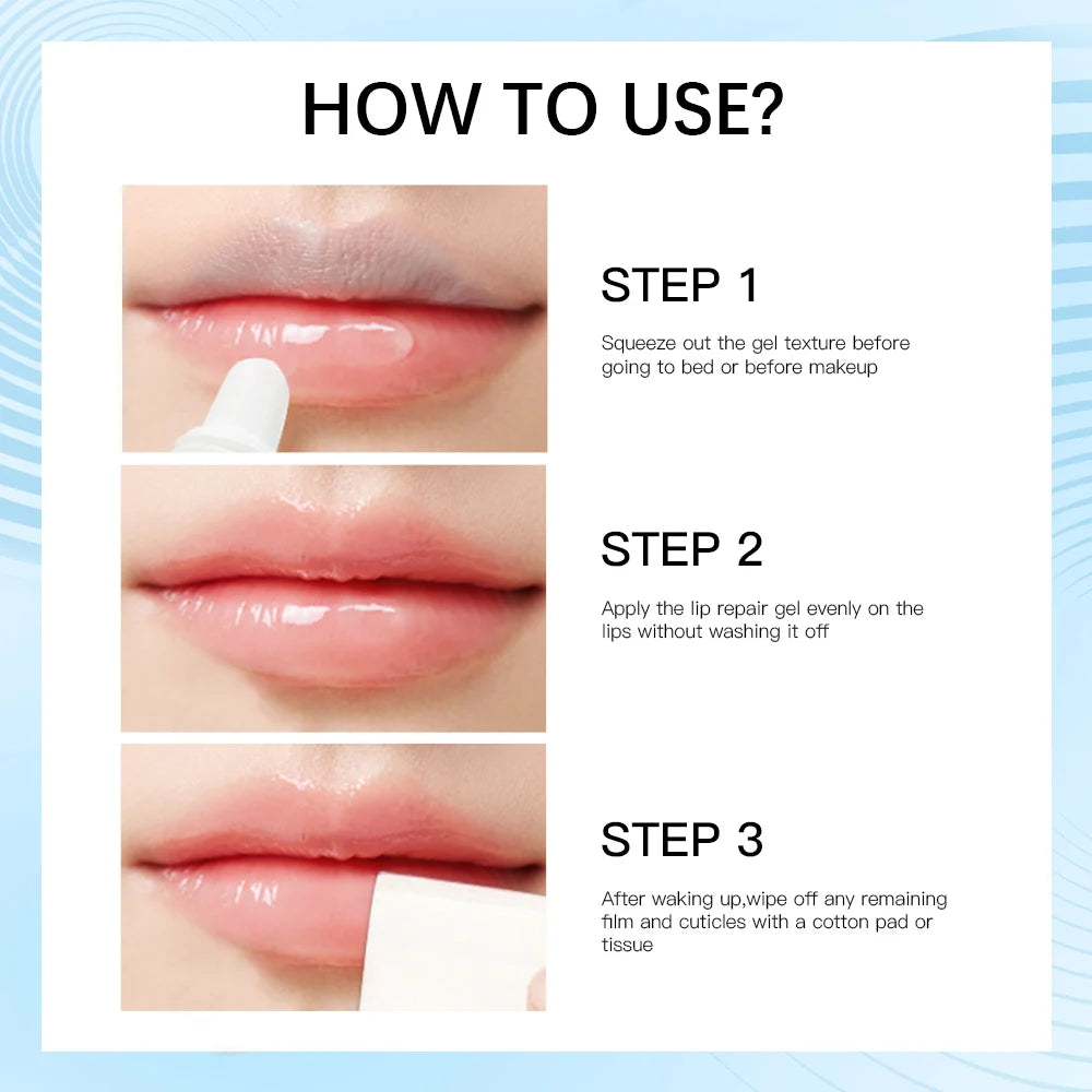 Lip Repair Gel: Instant Moisturizing Balm for Dry Lips - 2 Pack Lip Care Tidesmit