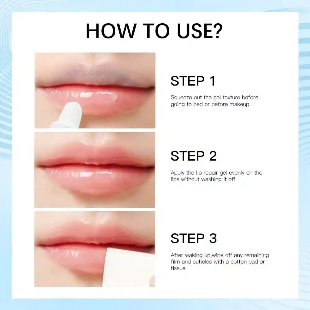 Lip Repair Gel 2pcs - Deep Moisturizing Balm for Dry Lips Lip Care Tidesmit