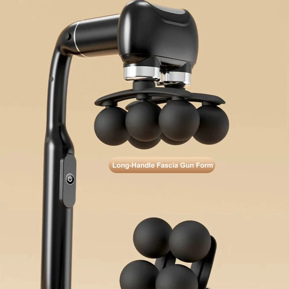 Fascia Gun 6-Head Percussive Therapy Deep Tissue Muscle Massager Fascia Gun Tidesmit