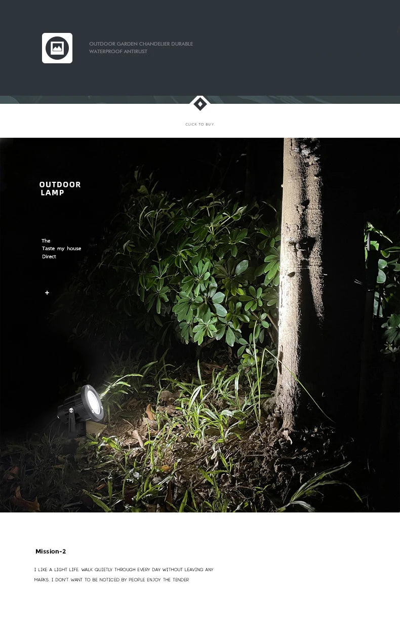 1 Meter Cable IP65 LED Landscape Spike Lamp 5W 10W Warm White Blue Spot Light for Garden Lawn AC DC12V24V 220V110V