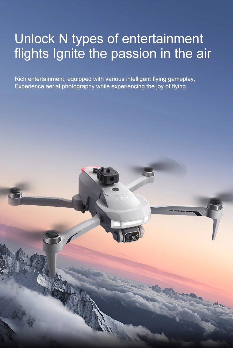 Tidesmit 4K GPS Foldable Camera Drone with Obstacle Avoidance Tidesmit