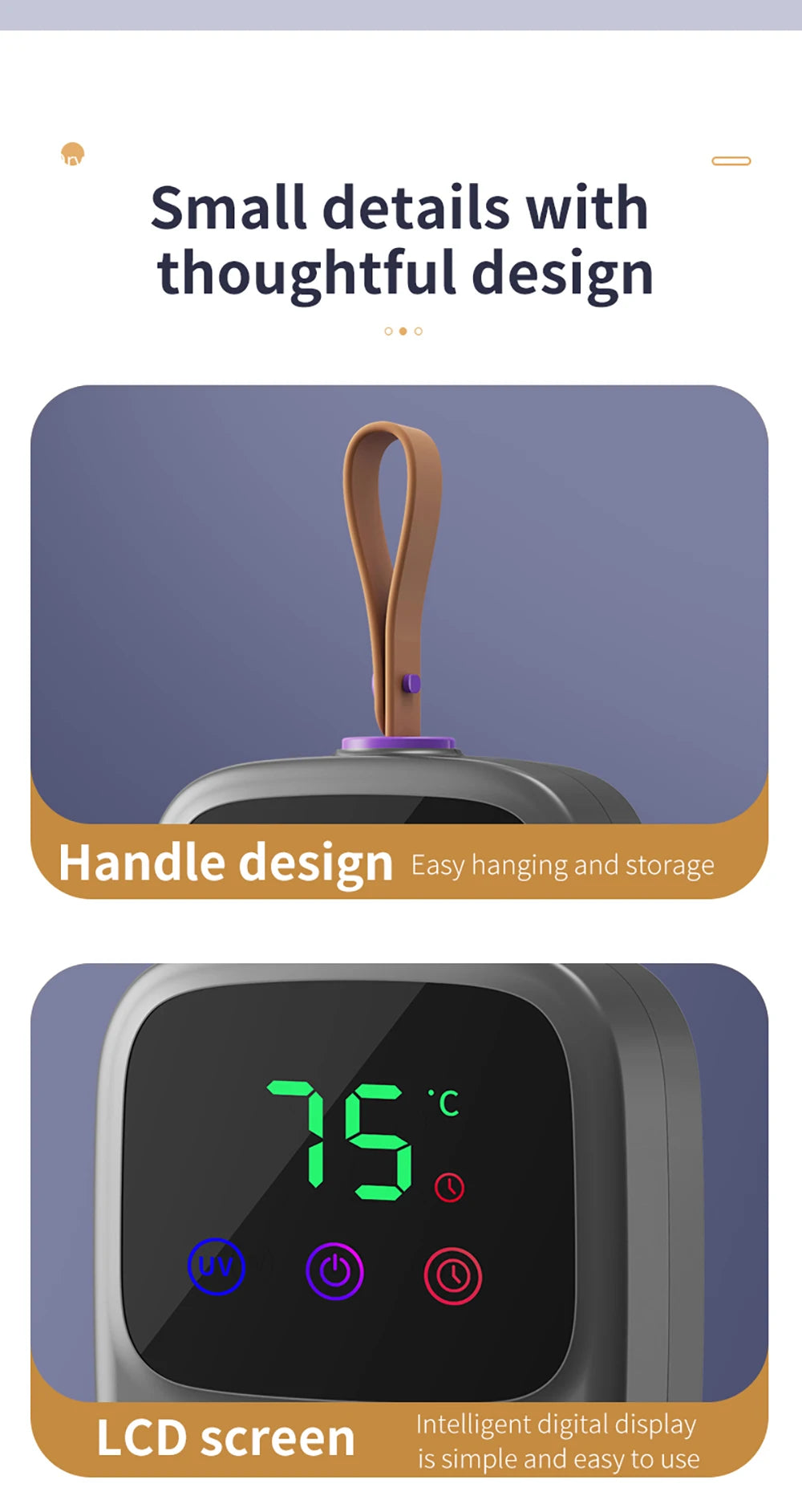 Tidesmit portable electric clothes dryer with UV sterilization and folding design for compact laundry drying.