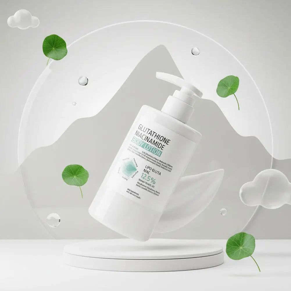 300ml Glutathione Niacinamide Body Lotion, Centella Asiatica Soothing Repair Moisturizer Brighten Skin Tone Hydrating Body Cream
