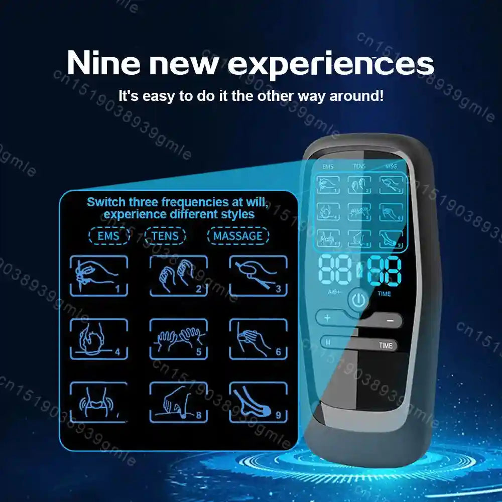 Electric EMS Muscle Stimulator: Portable Deep Tissue Recovery Device Massage Roller Tidesmit