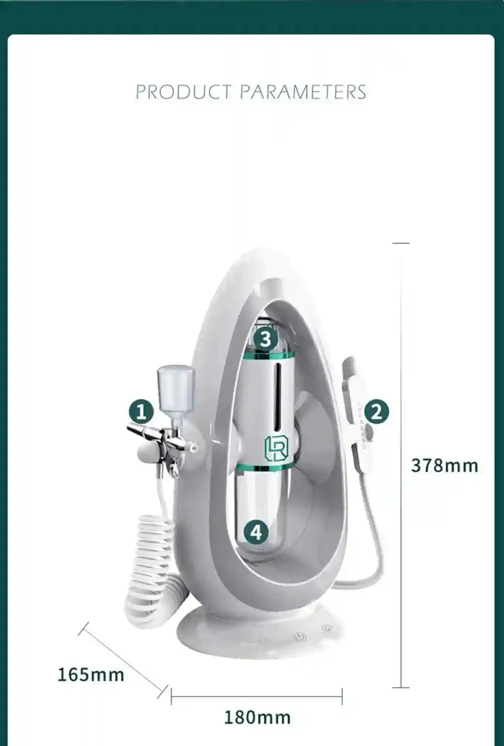 Hydra Facial Machine - Deep Pore Cleansing & Electric Massager Tool Eye Massage Instrument Tidesmit