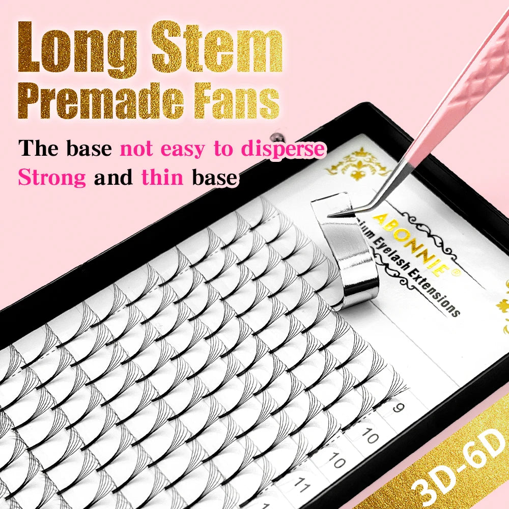 Russian Volume Eyelash Extensions 5D-6D | Matte Soft False Lashes False Eyelashes Tidesmit