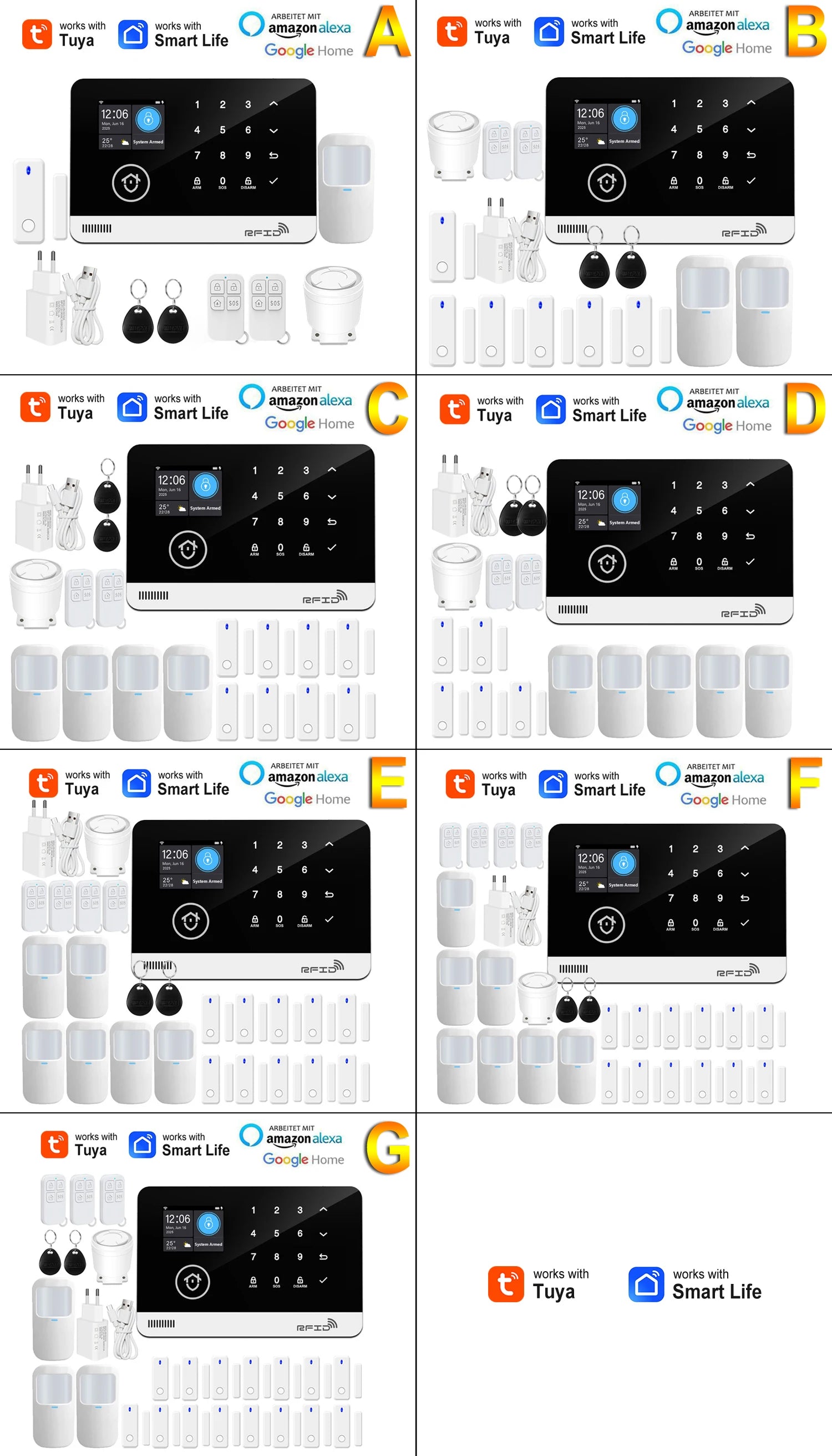 WiFi GSM Home Security Alarm System - Smart Home App Control Tidesmit