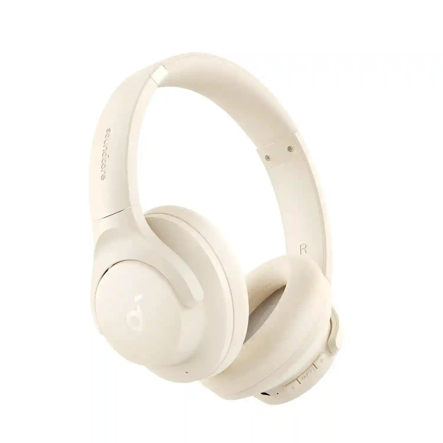 Wireless Active Noise Cancelling Headphones - Over-Ear Studio Monitor White Tidesmit