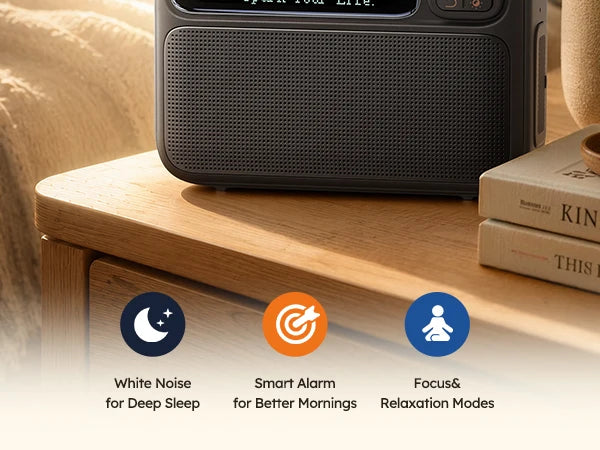 Divoom Flowtoo Smart White Noise Machine with Night Light APP Control Sleep Aid Projector for Bedroom Decor Gift
