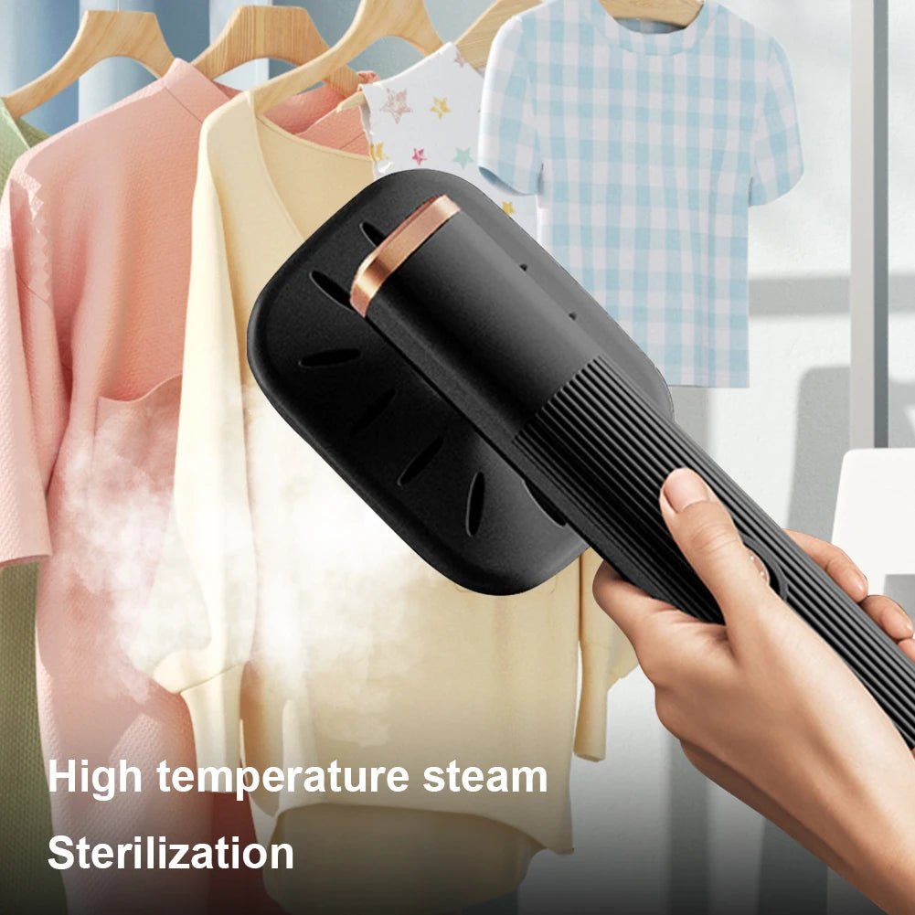 Tidesmit 360-degree handheld garment steamer showing USB powered design for efficient portable fabric ironing