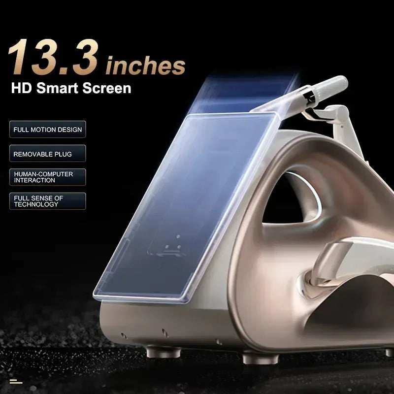 12D professional facial and body lifting machine with a 13.3-inch HD smart screen in a gold modern ergonomic design.