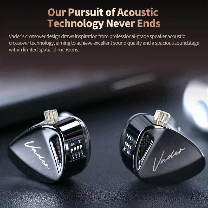 KZ Vader In-Ear Monitors with Tuning Switches by Tidesmit Tidesmit