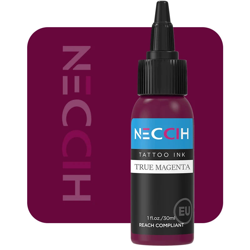 Tattoo Ink Pigment 30ml - Professional PMU Semi-Permanent Set Permanent Makeup Machines True Magenta Tidesmit