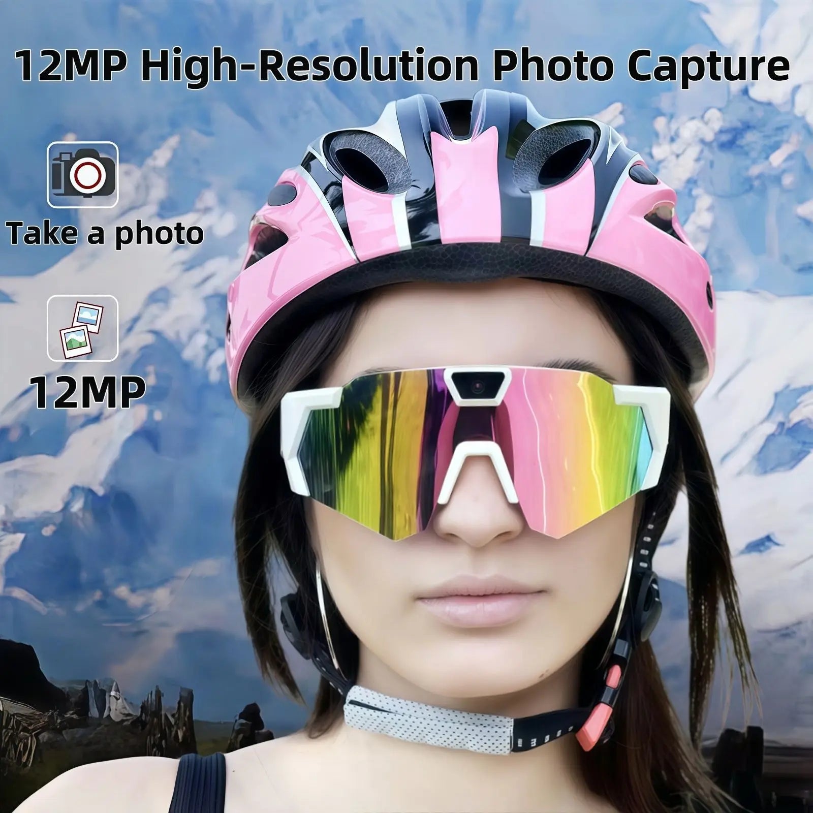 Smart Cycling Glasses with HD Camera - Windproof Sports Eye Protection Tidesmit