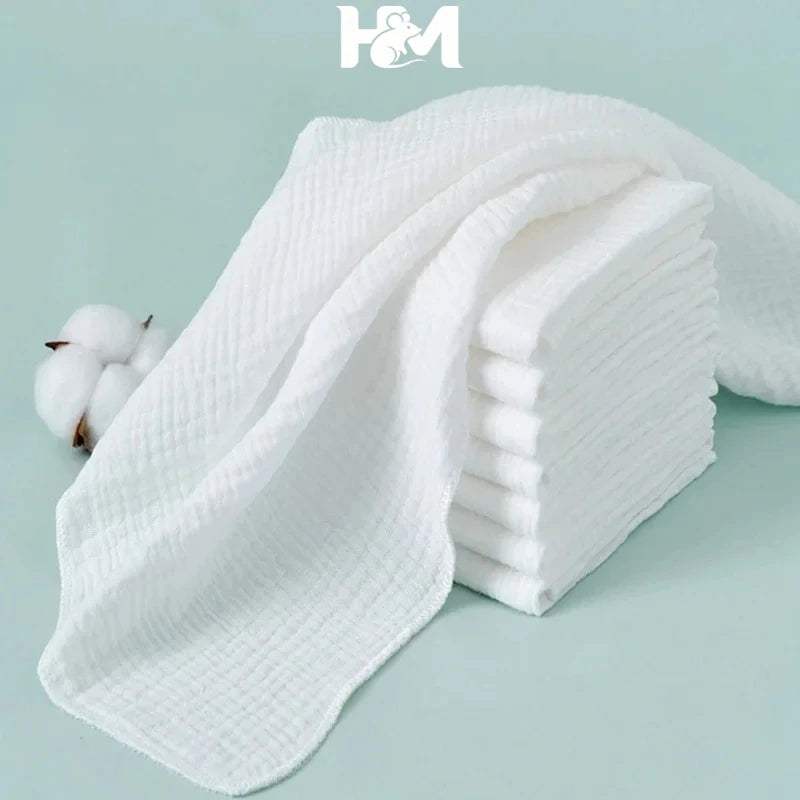 8/10pcs lot 100% Cotton Baby Gauze Diapers For Newborn Baby Nappy Changing 45*43cm Washable Soft Baby Towels