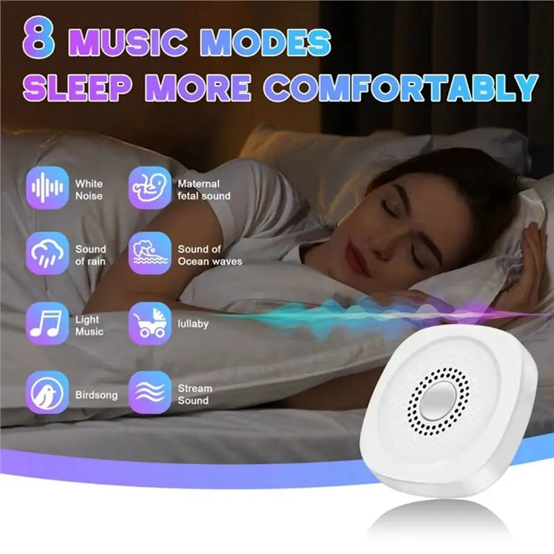 Newborn Baby Sleep Device White Noise Sound Machine Rechargeable For Kids Adults Helping Sleep