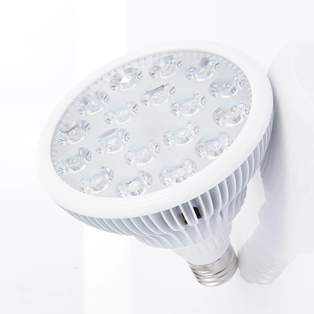 54W Red LED Light Therapy Bulb 630nm 660nm 810nm 830nm 850nm Infrared Light Bulb E27 Red Light